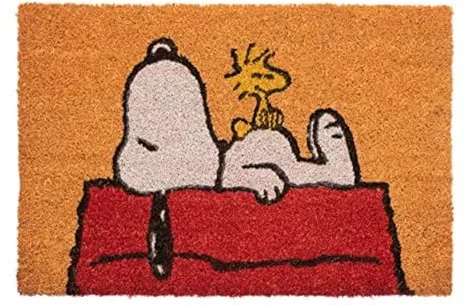 Grupo Erik Felpudo Snoopy - Felpudo Entrada casa Originales : Tapete Entrada casa, Snoopy Regalos : Decoracion hogar | Alfombra de Fibra de Coco Antideslizante e Impermeable (40x60cm)