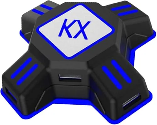 GZW-Shop Convertidor de Teclado y ratón, Adaptador KX de Controlador de Mando de Juego para ratón/Teclado portátil USB 2.0 Compatible con PS4/XOne/NS Switch/PS3