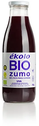 Ekolo Zumo De Uva Ecológico, 100% Exprimido, 6 Botellas * 750Ml 4500 ml