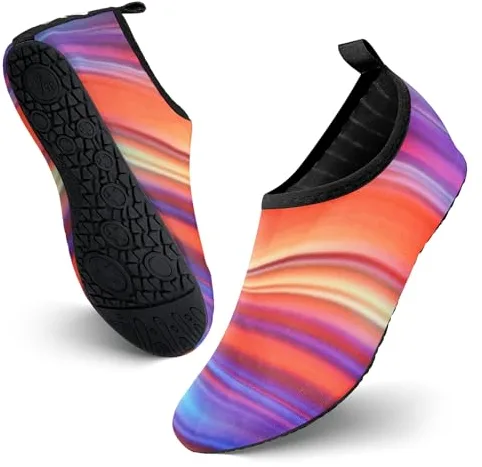 JOTO Zapatos de Agua para Mujer Hombre Niño, Zapatillas Acuáticas Secado Rápido Tipo Calcetines como Descalzado, Escarpines Deportivos para Paseo en Playa Buceo Snorkel Kayak Surf -24,2 cm/38-39
