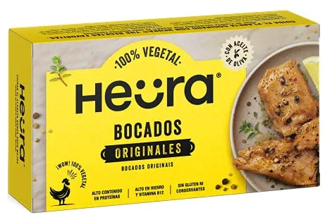 Heura Bocados Originales, 180g (Congelado) Vegano. Sin gluten