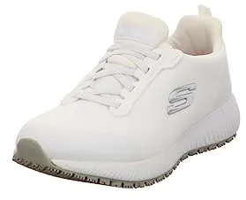 Skechers SQUAD SR, Zapatillas para Mujer, White Flat Knit, 40 EU