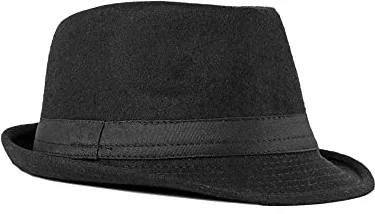 FBBULES Elegante Sombrero de Jazz Sombrero Fieltro Panamá ala Ancha Hat Fedora Sombreros de Sombrerera Vestir Trilby Cap para Viaje Fiesta Boda Compras de Hombre Mujer