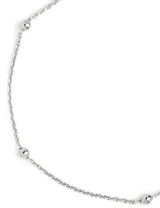 SINGULARU - Pulsera Dots Plata. Plata de Ley 925 con Acabado Baño de Rodio. Talla Unica. Largo de cadena 17.5 cm. Joyas para Mujer