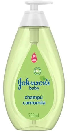 JOHNSON’S Baby Champú Camomila No Llores Más (750 ml), champú sin parabenos para recién nacidos con extracto de camomila, shampoo hipoalergénico y con pH equilibrado para un pelo brillante