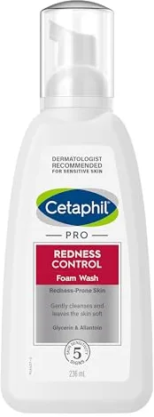 CETAPHIL Espuma Limpiadora Facial PRO REDNESS Control, para pieles con rosácea y tendencia al enrojecimiento, 236ML