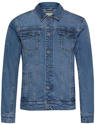 Blend BHBHNARIL Outerwear Outerwear Herren Jeansjacke Denim Übergangsjacke, Denim Middle Blue (200291), M