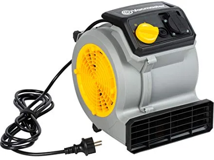 Vacmaster AM1202 Ventilador de suelo para fitness y gimnasio, 24 vatios con 3 niveles de velocidad, potente y silencioso, ideal para ciclismo en interiores, correr y entrenamientos