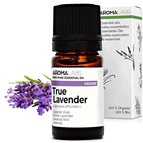 Lavanda Verdadera BIO (Lavandula officinalis) - 5 mL - Aceite Esencial Quimiotipado y Certificado AB - Aroma Labs