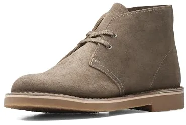 Clarks - Desert Boot Bushacre 3, Botas modelo Chukka Hombre, Ante de arena, 43 EU
