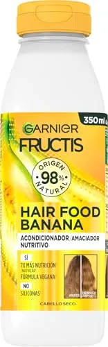 GARNIER Fructis Hair Food Banana Acondicionador Nutritivo 350 ml para Cabello Seco