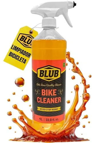 BLUB Bike Cleaner 1L | Spray Limpiador Bicicleta MTB, BMX y Carretera | Limpia Bicicletas, Kit Limpieza Bicicleta | Jabón Bicicletas | Limpiador multifuncional Multiclean | Spray limpiar bici mtb