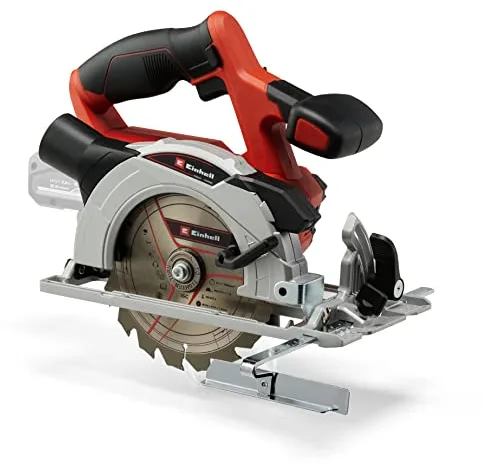 Einhell Sierra circular inalámbrica TE-CS 18/150 Li-Solo Power X-Change (iones de litio, 18V, profundidad corte y ángulo inclinación ajustables sin herramientas, LED, sin batería ni cargador)