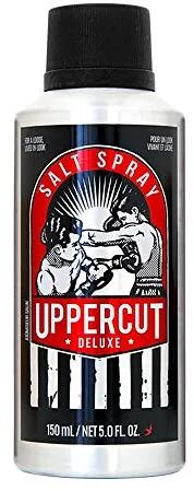 Uppercut Deluxe Spray de Sal para el Cabello, para Usar en Cabello Húmedo o Seco, Fijación Ligera y Acabado Natural, Producto para el Cabello de Hombre, Fragancia a Cítricos y Madera, 150ml