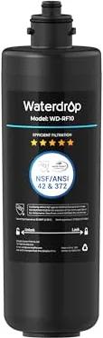 Waterdrop WD-RF10 Filtro de Agua, NSF/ANSI 42 Certificado, 30.000 Litros, Reemplazo Para el Sistema de Filtración de Agua Waterdrop Debajo del Fregadero