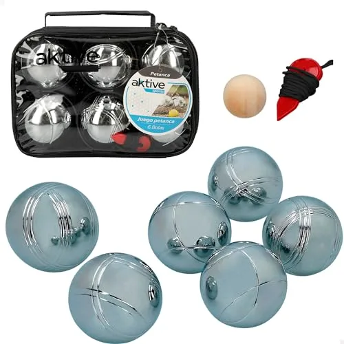 Aktive 54036 Set juego de petanca 6 bolas Sports