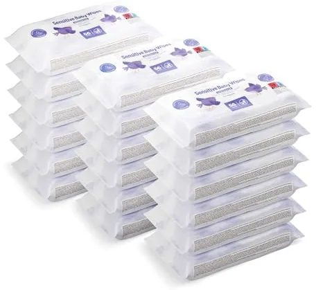 by Amazon Toallitas suaves para bebé, 1008 toallitas, sin perfume, 18 paquetes de 56 (anteriormente era la marca Mama Bear, pero es el mismo producto)