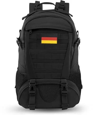 Jueachy Mochila Militar 30L Táctica Molle Impermeable Gran Capacidad Mochila de Senderismo Trekking Viaje Pesa Camping Escalada Montañismo