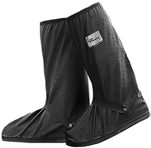 NATUCE Cubierta del Zapato Impermeable para Hombres Mujeres, Zapatos a Prueba de Agua Cubierta, Reutilizable Cubrecalzado con Suela Antideslizante, Galochas para Lluvia, Nieve y Fango (M)
