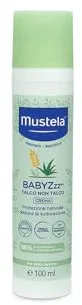 Mustela BABYZzz Talco Crema sin Talco, Cuerpo, Bebés, Niños, Toda la Familia - Protección natural contra los mosquitos, regula la sudoración y el olor corporal, segura desde el nacimiento (100ml)