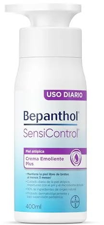 Crema Hidratante Piel Atópica - Bepanthol SensiControl Crema Emoliente Diaria con Pro-Vitamina B5 - Favorece una Hidratación Profunda y Duradera una Piel Sana y Protegida - 400 ml