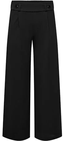 JDY Geggo New Long Pant Jrs Noos Pantalones para Mujer, Negro, L / 32L