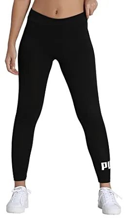 Puma Essentials Logo W Legging Deportivo de Talle Alto, Mujer, Negro, M