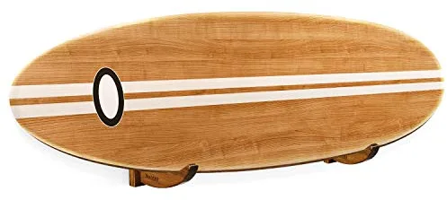 Yes4All Soporte de pared para tabla de surf de madera, soporte para tabla de surf, estante de pared para tabla de remo para almacenamiento, exhibición y decoración - Par (DJ3U)