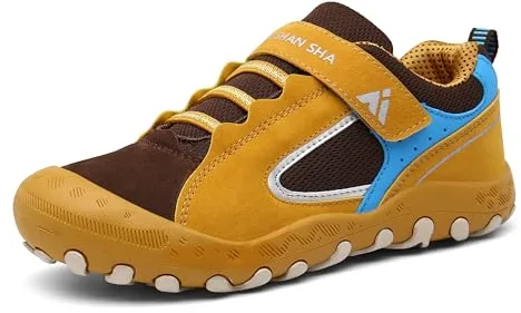 Mishansha Zapatillas Running Niño Ligeras Zapatillas de Senderismo Amarillo 36