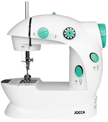 Jocca - Máquina de Coser Portátil Jocca con 48 Accesorios de Costura - Doble Puntada - Ideal para Remallar - Uso Doméstico y Manual - Antideslizante