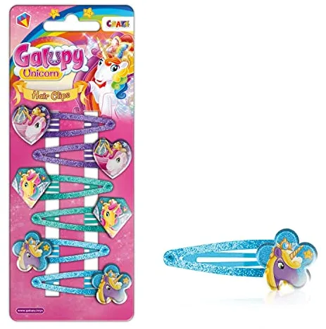Craze - Galupy Unicorn Hair Clip, Horquillas Para El Pelo Niña De Unicornio, Ganchos Accesorios Niñas, 6 Tipos De Horquilla,