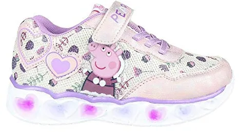 Cerdá - Zapatillas LED Peppa Pig de Color Lila