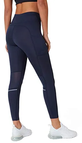 TCA Mallas/Leggings Performance SuperThermal Talle Alto para Mujer - Azul Oscuro, M