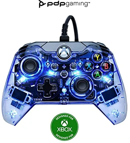 PDP Mando con cable Afterglow para Xbox y Series X/S Azul (Prismatic)