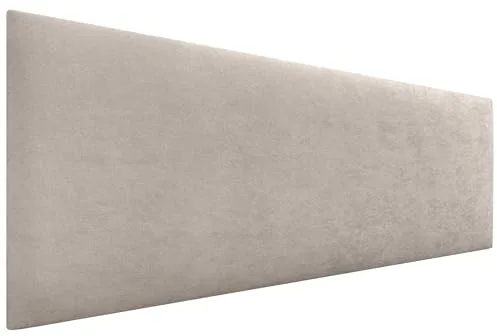 DHOME Cabecero de Polipiel o Tela AQUALINE Liso cabeceros Cabezal tapizado Cama Lujo (Tela Beige, 160cm (Camas 150/160))