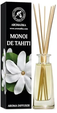 Monoi de Tahiti Aroma Difusor 100ml - Difusor de Caña - Room Fragrance - Home Fragrance - Ambientador - Idea de Regalo - Tiare Aroma
