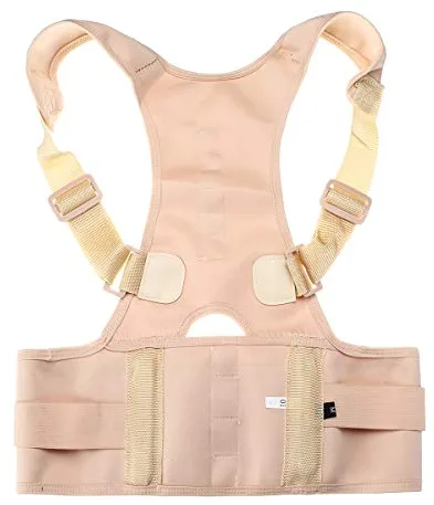 KINGDUO Soporte trasero ajustable Postura Corrector Soporte magnético trasero Cinturón Equipo de protección deportiva - M