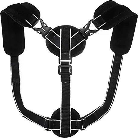 KINGDUO Soporte de Hombro Corrector de Postura magnético Espalda Hombros Rectos Abrazadera Equipo de protección Deportiva - L