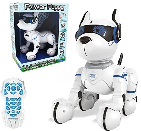 Lexibook Power Puppy - Mi Robot Perro Inteligente para entrenar - Robot programable con control remoto, función de entrenamiento y control gestual, baile, música, efectos luminosos, recargable - DOG01