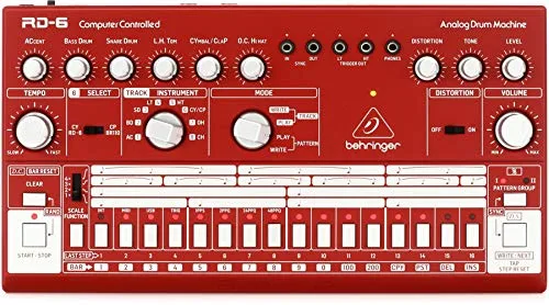 Behringer RD-6-RD, Máquina de tambor analógico, RHYTHM DESIGNER RD-6, Rojo
