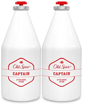 Old Spice Captain Loción Aftershave, PACK x 2, 100 ml