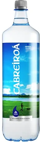 CABREIROA Agua Mineral Natural, Botella 1.5, 150 Cl, 12 Unidades