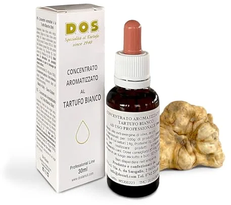 Concentrado Aromatizado a la Trufa Blanca 30ml Extra fuerte para uso profesional - D.O.S. Especialidades con trufa desde 1940