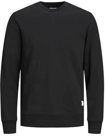 Jack & Jones Jjebasic Sweat Crew Neck Noos Sudadera, Negro, L Hombre
