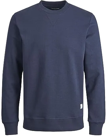 Jack & Jones Jjebasic Sweat Crew Neck Noos Sudadera, Marino, M Hombre