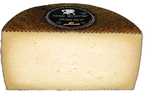 Queso de Oveja Viejo Extremeño Gran Reserva Curado - Media Pieza - Peso Aproximado 1500 gramos - Elaborado con leche cruda de Oveja - Curado