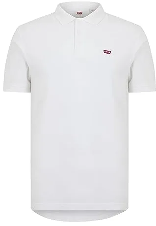 Levi's Housemark Polo Camiseta, Plus White, L Hombre