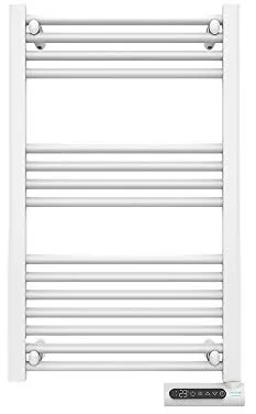 Cecotec Radiador Toallero Eléctrico Bajo Consumo Ready Warm 9100 Smart Towel White 500 W, Pantalla LED, Control táctil, Temporizador, 3 Modos de Funcionamiento, 2 Sistemas de Seguridad