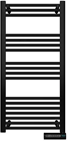 Cecotec Radiador Toallero Eléctrico Bajo Consumo ReadyWarm 9200 Smart Towel Black. 750 W, Pantalla LED, Control táctil, Temporizador, 3 Modos, Sistemas de Seguridad