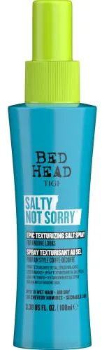 BED HEAD by TIGI - Salty Not Sorry, Espray de sal texturizador para peinados sueltos naturales, 100 ml